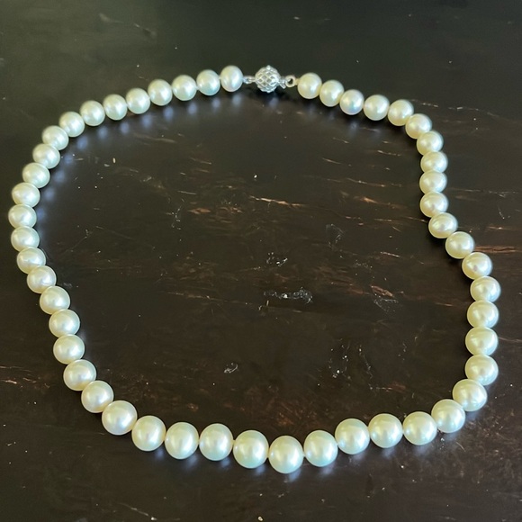 Jewelry - Gorgeous pearl necklace w satin pouch